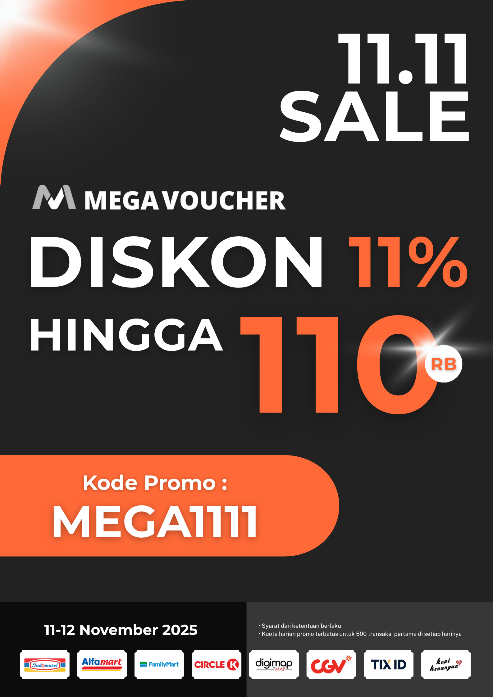 11.11 MEGA SALE
